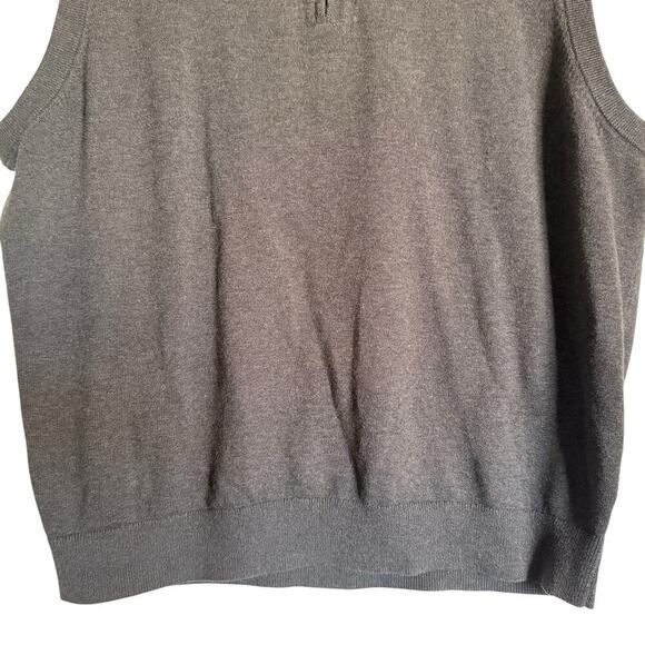 Daniel Cremieux Sz XL 1/4 Zip Sweater Vest Preppy Golf Dark Academia - Picture 4 of 10